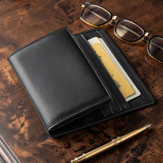 Outlin Minimalist Full-Grain Leather RFID Passport Wallet